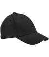 BB801 B801 Beechfield EarthAware® Organic Cotton Canvas 6 Panel Cap Black colour image